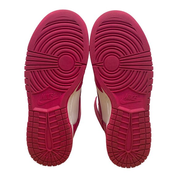 Nike Women’s Pink Prime White Leather Dunk High-Top Sneakers Size 7.5 - Picture 9 of 10